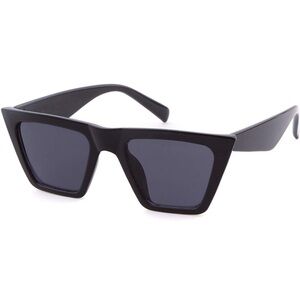 Black Cateye Square Sunglasses Small